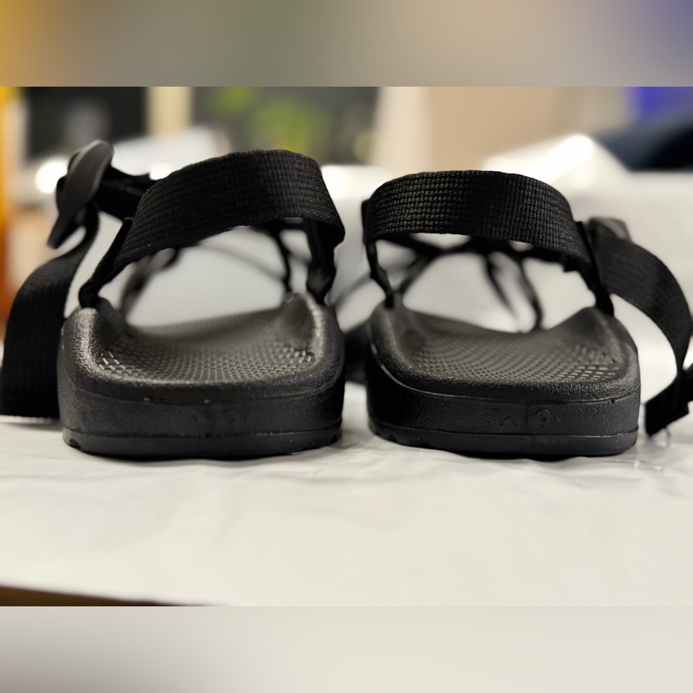 Chaco Dual Strap Cloud Sandal Women Solid Black - Picture 11 of 12